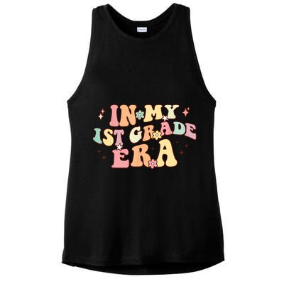 In My First Grade Era Retro Back To School Teacher Student Ladies PosiCharge Tri-Blend Wicking Tank