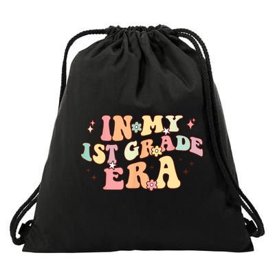 In My First Grade Era Retro Back To School Teacher Student Drawstring Bag
