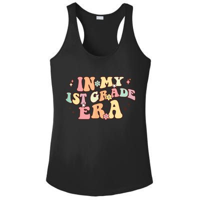 In My First Grade Era Retro Back To School Teacher Student Ladies PosiCharge Competitor Racerback Tank