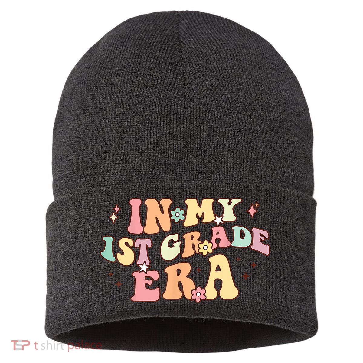 In My First Grade Era Retro Back To School Teacher Student Sustainable Knit Beanie