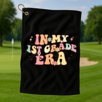 In My First Grade Era Retro Back To School Teacher Student Golf Towel