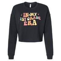 In My First Grade Era Retro Back To School Teacher Student Cropped Pullover Crew