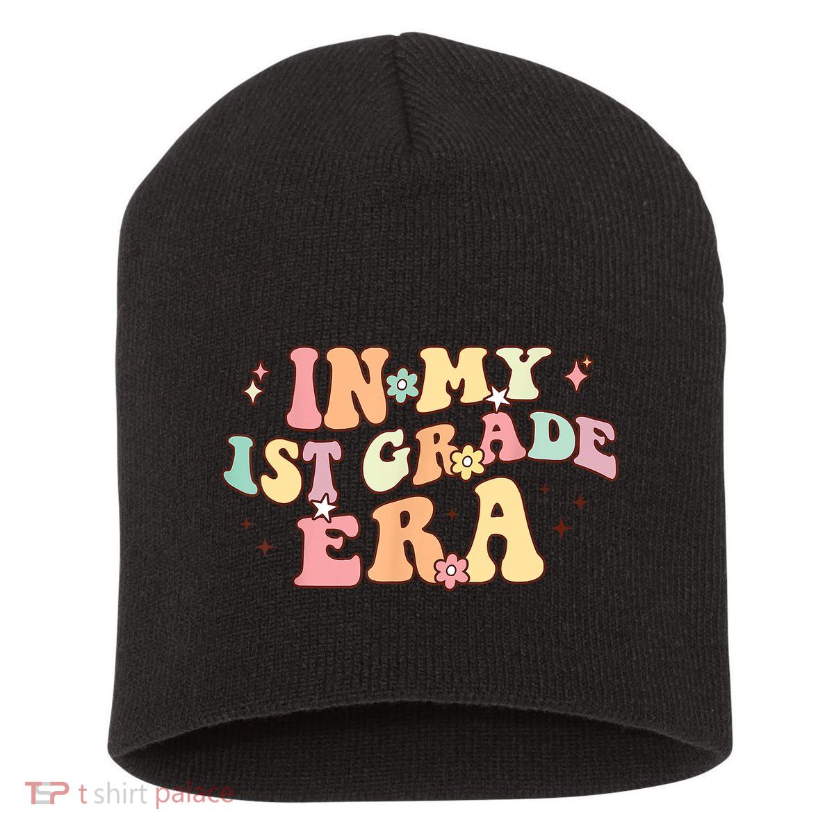 In My First Grade Era Retro Back To School Teacher Student Short Acrylic Beanie