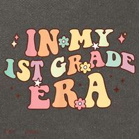 In My First Grade Era Retro Back To School Teacher Student Cotton Canvas Backpack