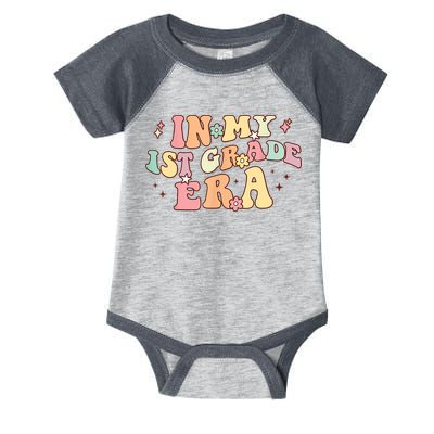 In My First Grade Era Retro Back To School Teacher Student Infant Baby Jersey Bodysuit