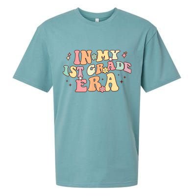In My First Grade Era Retro Back To School Teacher Student Sueded Cloud Jersey T-Shirt