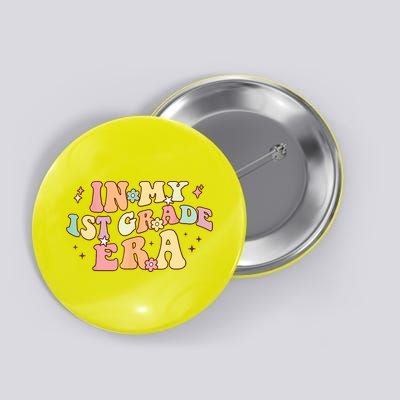 In My First Grade Era Retro Back To School Teacher Student Button