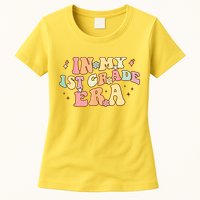 In My First Grade Era Retro Back To School Teacher Student Womens T-Shirt