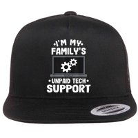 IM My FamilyS Unpaid Tech Support Funny Computer Engineer Flatbill Hat