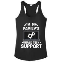 IM My FamilyS Unpaid Tech Support Funny Computer Engineer Ladies PosiCharge Competitor Racerback Tank