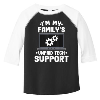 IM My FamilyS Unpaid Tech Support Funny Computer Engineer Toddler Fine Jersey T-Shirt