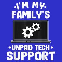 IM My FamilyS Unpaid Tech Support Funny Computer Engineer Button