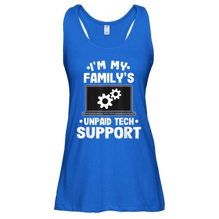 IM My FamilyS Unpaid Tech Support Funny Computer Engineer Ladies Essential Flowy Tank