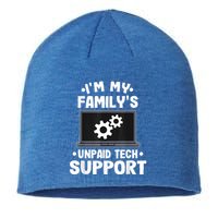 IM My FamilyS Unpaid Tech Support Funny Computer Engineer Sustainable Beanie