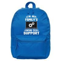 IM My FamilyS Unpaid Tech Support Funny Computer Engineer 16 in Basic Backpack