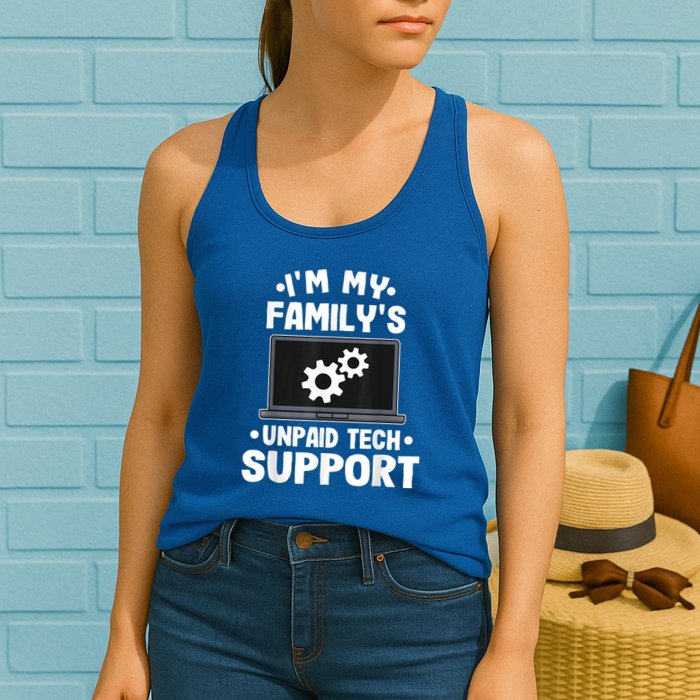 IM My FamilyS Unpaid Tech Support Funny Computer Engineer Womens Tank Top