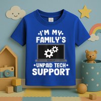 IM My FamilyS Unpaid Tech Support Funny Computer Engineer Toddler T-Shirt
