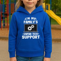 IM My FamilyS Unpaid Tech Support Funny Computer Engineer Kids Hoodie