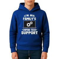 IM My FamilyS Unpaid Tech Support Funny Computer Engineer Kids Hoodie