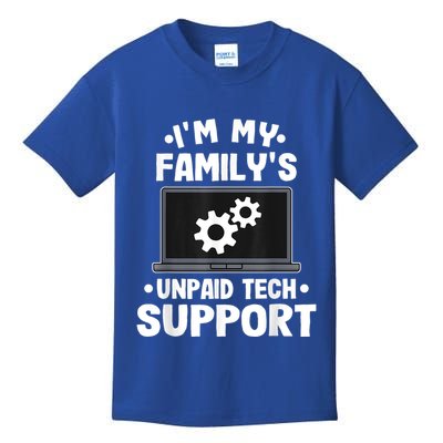 IM My FamilyS Unpaid Tech Support Funny Computer Engineer Kids T-Shirt