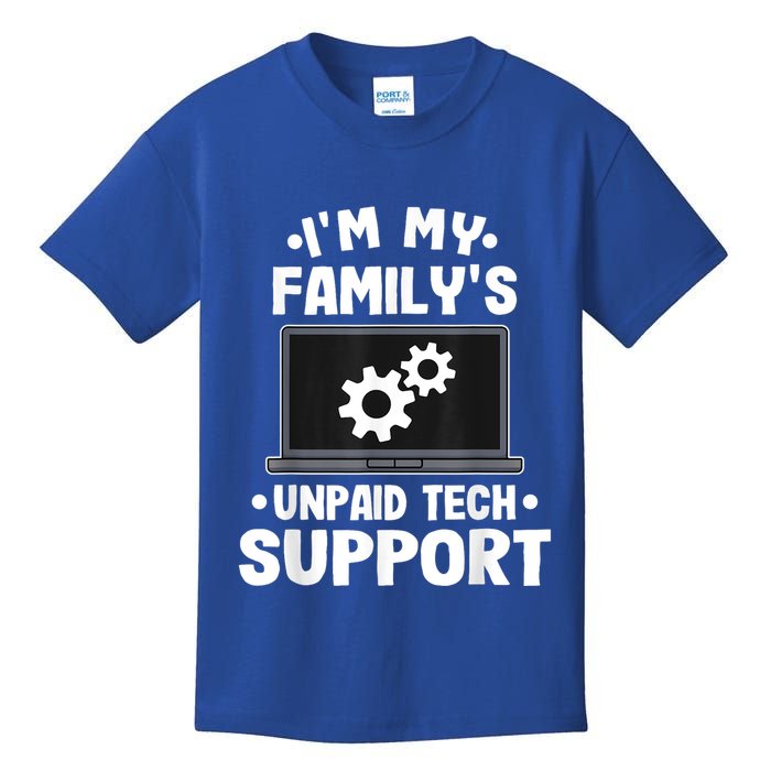 IM My FamilyS Unpaid Tech Support Funny Computer Engineer Kids T-Shirt