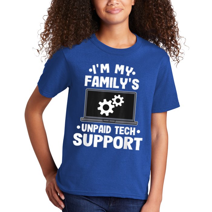 IM My FamilyS Unpaid Tech Support Funny Computer Engineer Kids T-Shirt