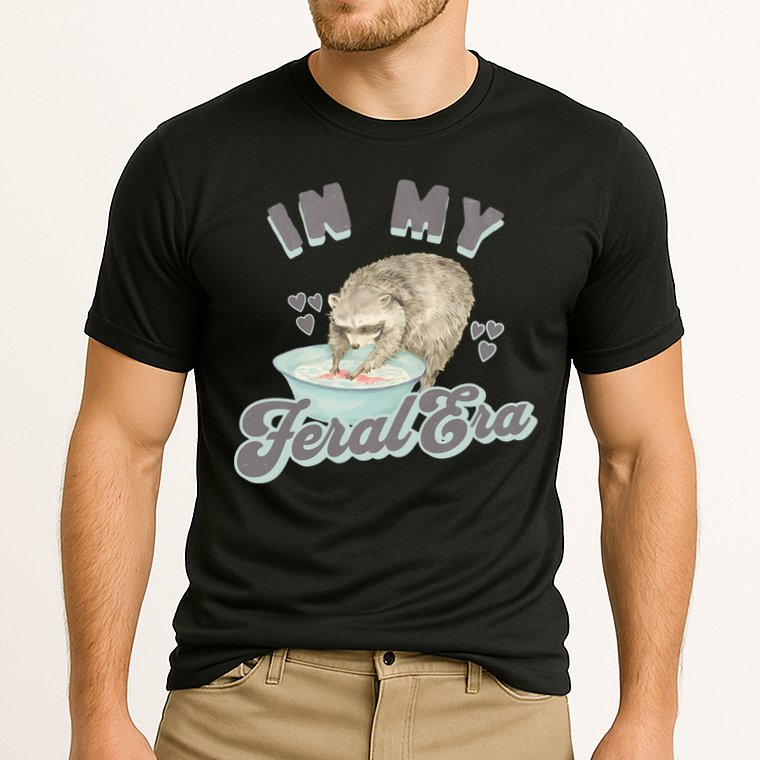 In My Feral Era Raccoon Cooling Performance Crew T-Shirt