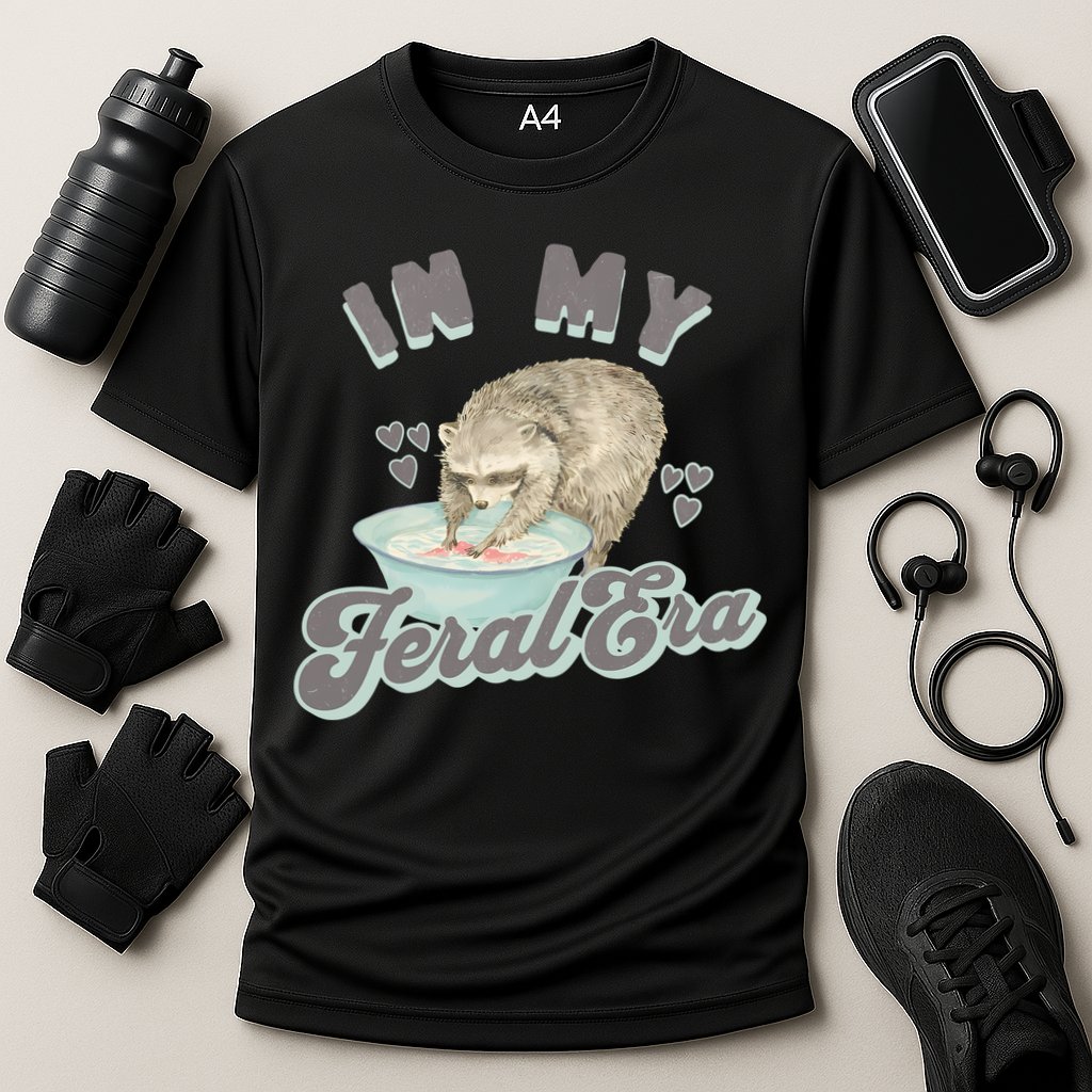 In My Feral Era Raccoon Cooling Performance Crew T-Shirt