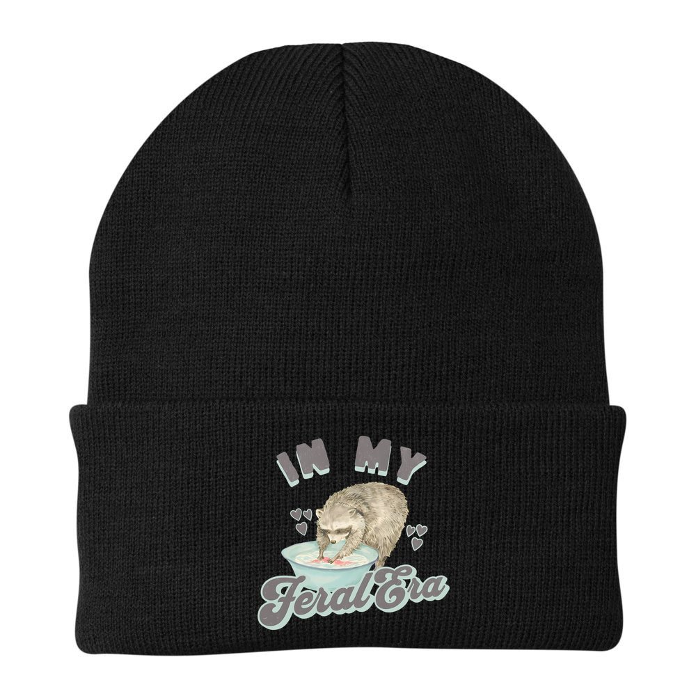 In My Feral Era Raccoon Beanie