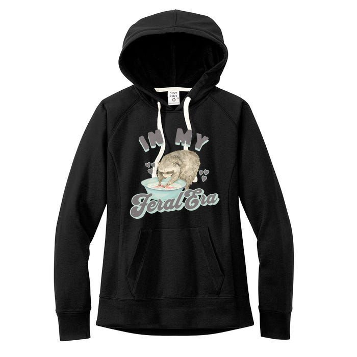 In My Feral Era Raccoon Women's Fleece Hoodie