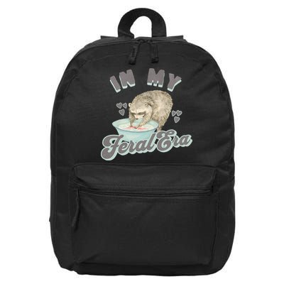 In My Feral Era Raccoon 16 in Basic Backpack