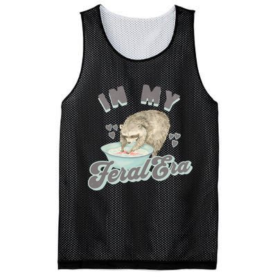 In My Feral Era Raccoon Mesh Reversible Basketball Jersey Tank
