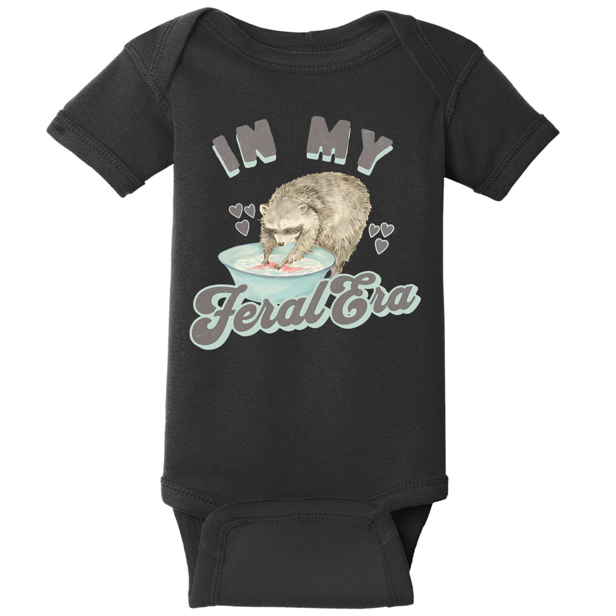 In My Feral Era Raccoon Baby Bodysuit