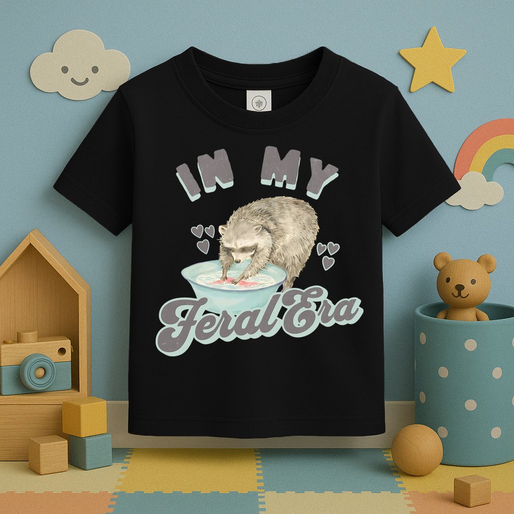 In My Feral Era Raccoon Toddler T-Shirt
