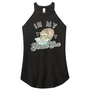 In My Feral Era Raccoon Women's Perfect Tri Rocker Tank