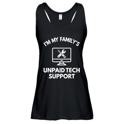 IM My FamilyS Unpaid Tech Support Funny Computer It Guy Ladies Essential Flowy Tank