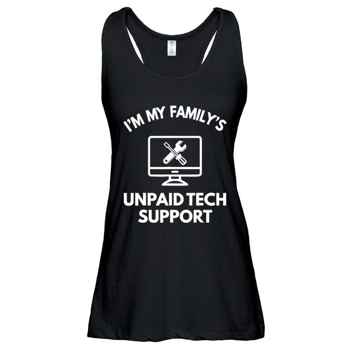 IM My FamilyS Unpaid Tech Support Funny Computer It Guy Ladies Essential Flowy Tank