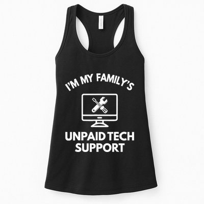 IM My FamilyS Unpaid Tech Support Funny Computer It Guy Womens Tank Top