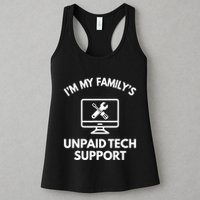 IM My FamilyS Unpaid Tech Support Funny Computer It Guy Womens Tank Top