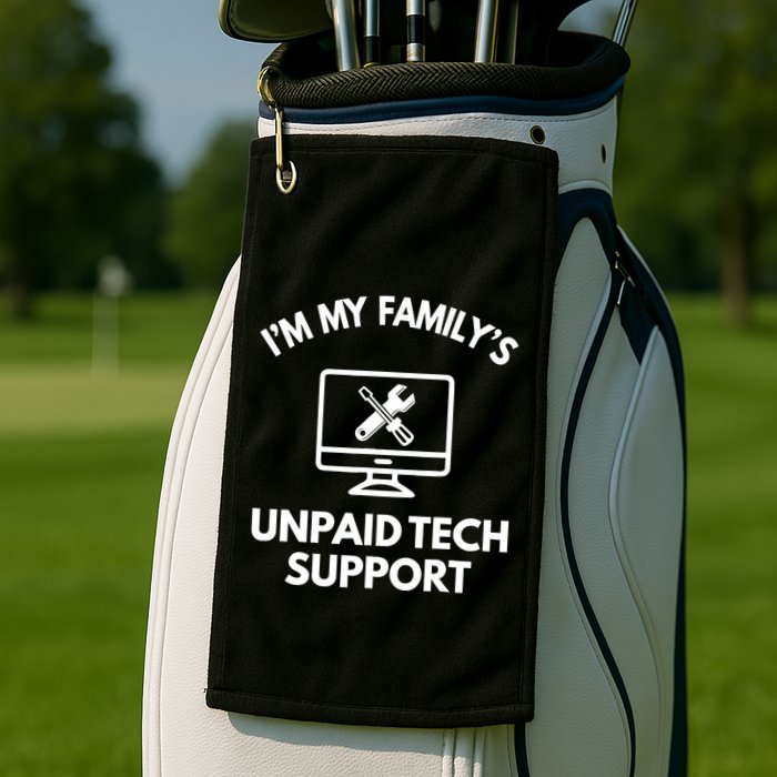 IM My FamilyS Unpaid Tech Support Funny Computer It Guy Golf Towel