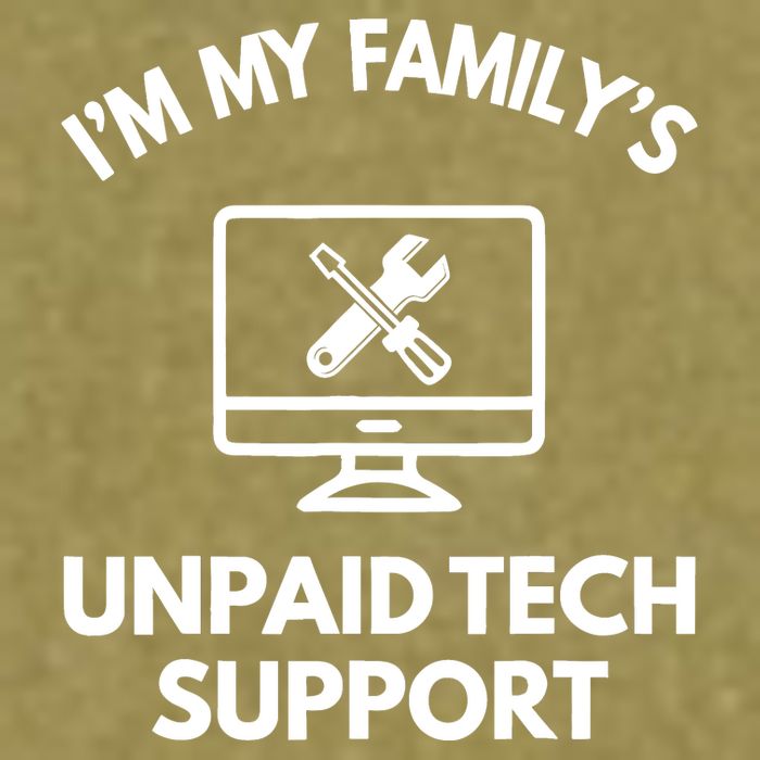 IM My FamilyS Unpaid Tech Support Funny Computer It Guy Garment-Dyed Women's Muscle Tee