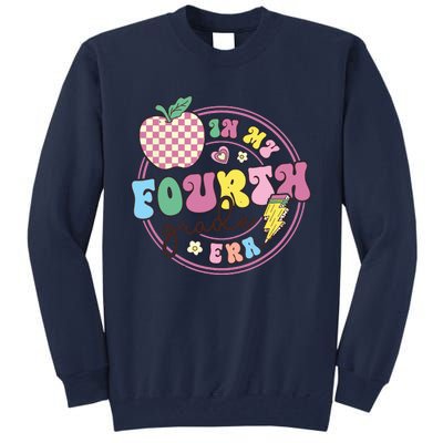 In My Fourth Grade Era Girl Back To School 4th Grade Teacher Tall Sweatshirt