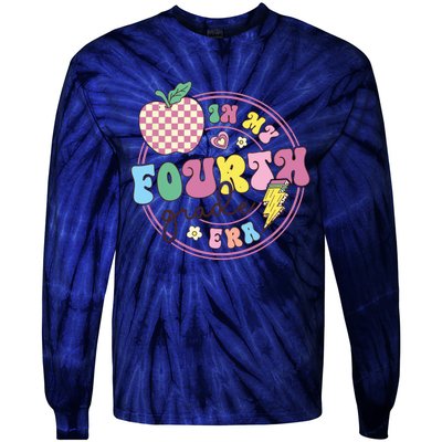 In My Fourth Grade Era Girl Back To School 4th Grade Teacher Tie-Dye Long Sleeve Shirt