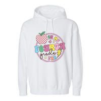 In My Fourth Grade Era Girl Back To School 4th Grade Teacher Garment-Dyed Fleece Hoodie