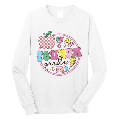 In My Fourth Grade Era Girl Back To School 4th Grade Teacher Long Sleeve Shirt