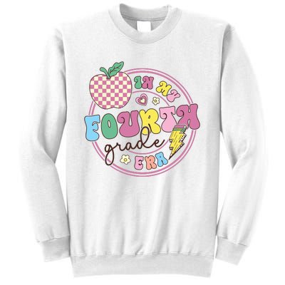 In My Fourth Grade Era Girl Back To School 4th Grade Teacher Sweatshirt