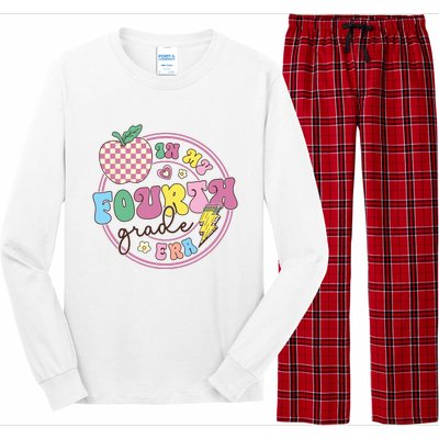 In My Fourth Grade Era Girl Back To School 4th Grade Teacher Long Sleeve Pajama Set