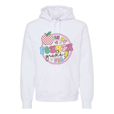 In My Fourth Grade Era Girl Back To School 4th Grade Teacher Premium Hoodie