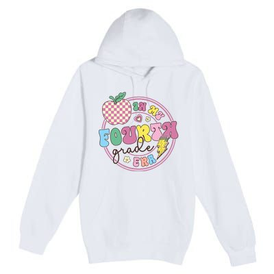 In My Fourth Grade Era Girl Back To School 4th Grade Teacher Premium Pullover Hoodie