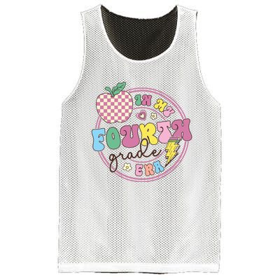 In My Fourth Grade Era Girl Back To School 4th Grade Teacher Mesh Reversible Basketball Jersey Tank